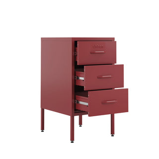 The Richmond - Industrial Style Metal Drawers In Red - Urban Lockers