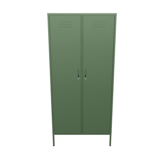 The Chelsea, a tall 2 door metal locker in forest green, against a white background.
