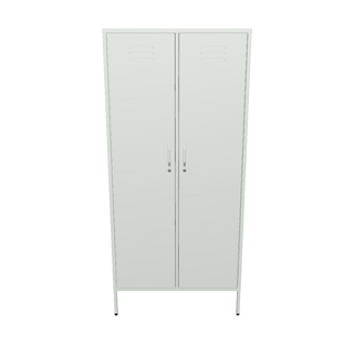 The Chelsea 2 door tall metal locker in sage green
