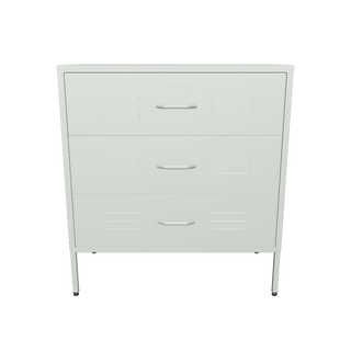 The Lambeth 3 drawer metal locker in sage